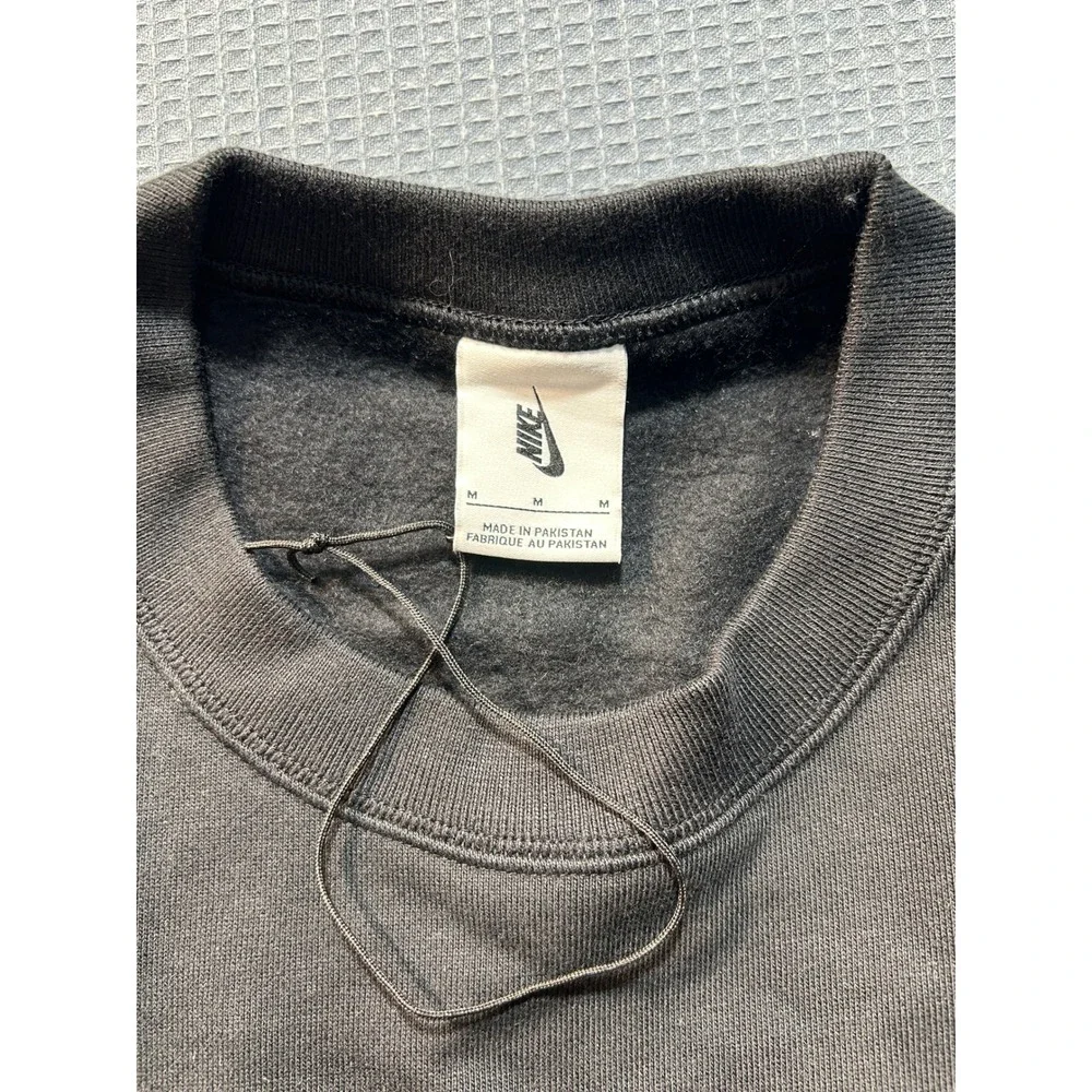 Nike Solo Swoosh Crewneck Sweatshirt Mens Medium Black